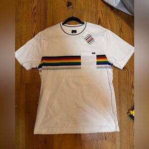 NWT Vans Rainbow Pride White Tee